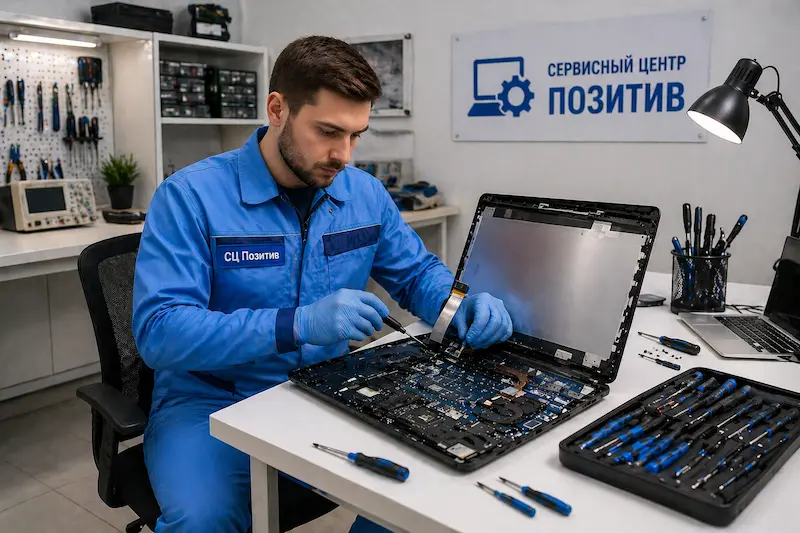 Замена шлейфа матрицы ноутбука в Первоуральске