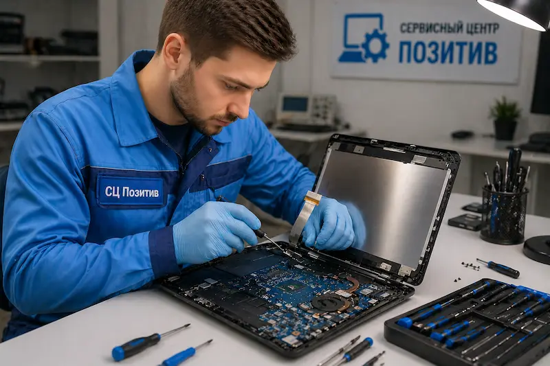 Ремонт шлейфа матрицы ноутбука в Первоуральске