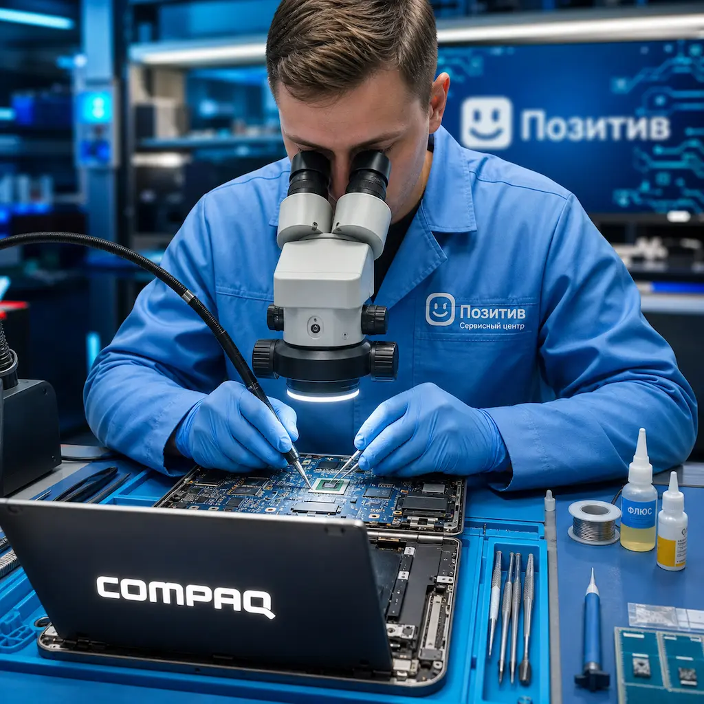 Замена видеокарты ноутбука Compaq в Первоуральске