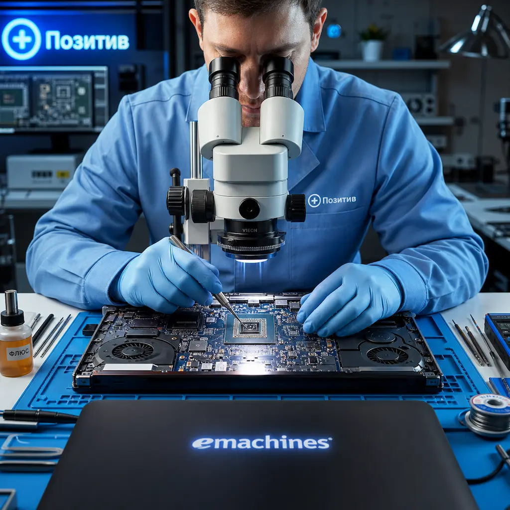 Замена видеокарты ноутбука Emachines в Первоуральске