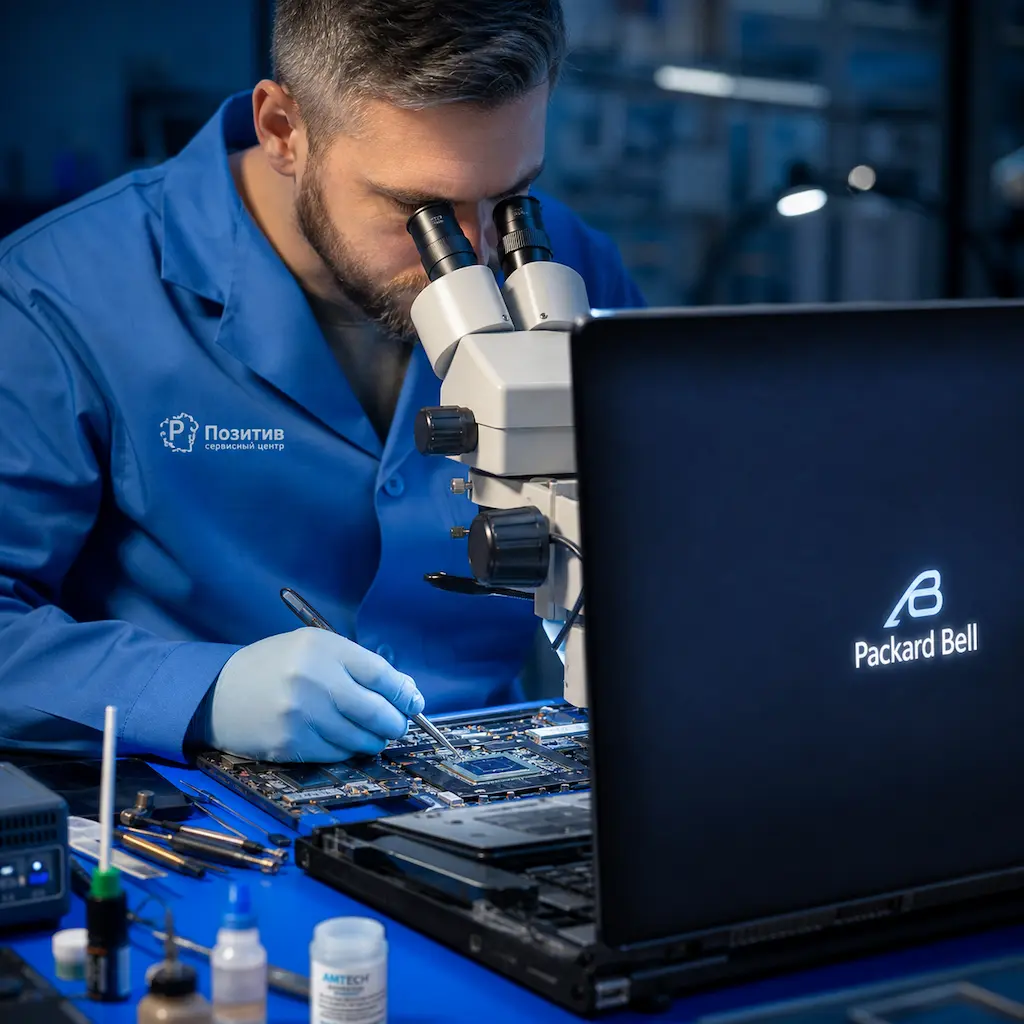 Замена видеокарты ноутбука Packard Bell в Первоуральске