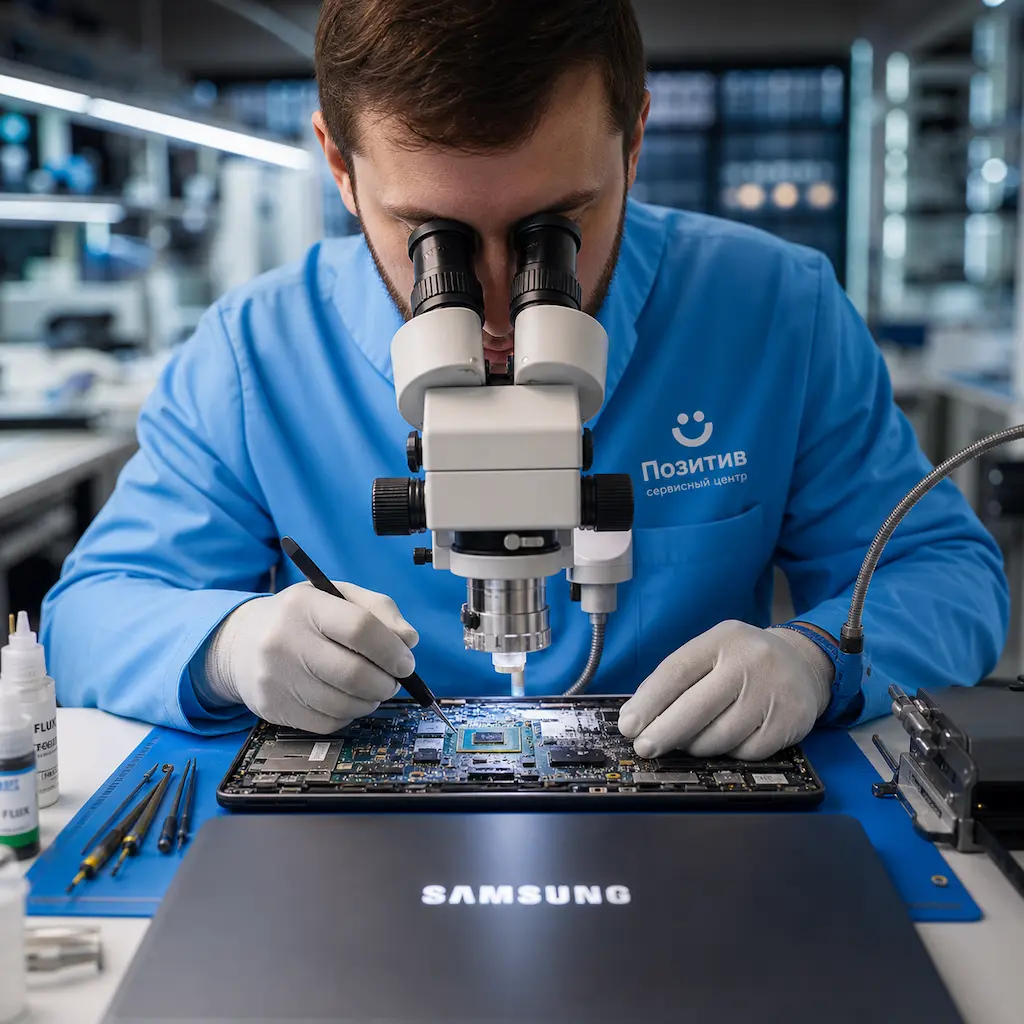 Замена видеокарты ноутбука Samsung в Первоуральске