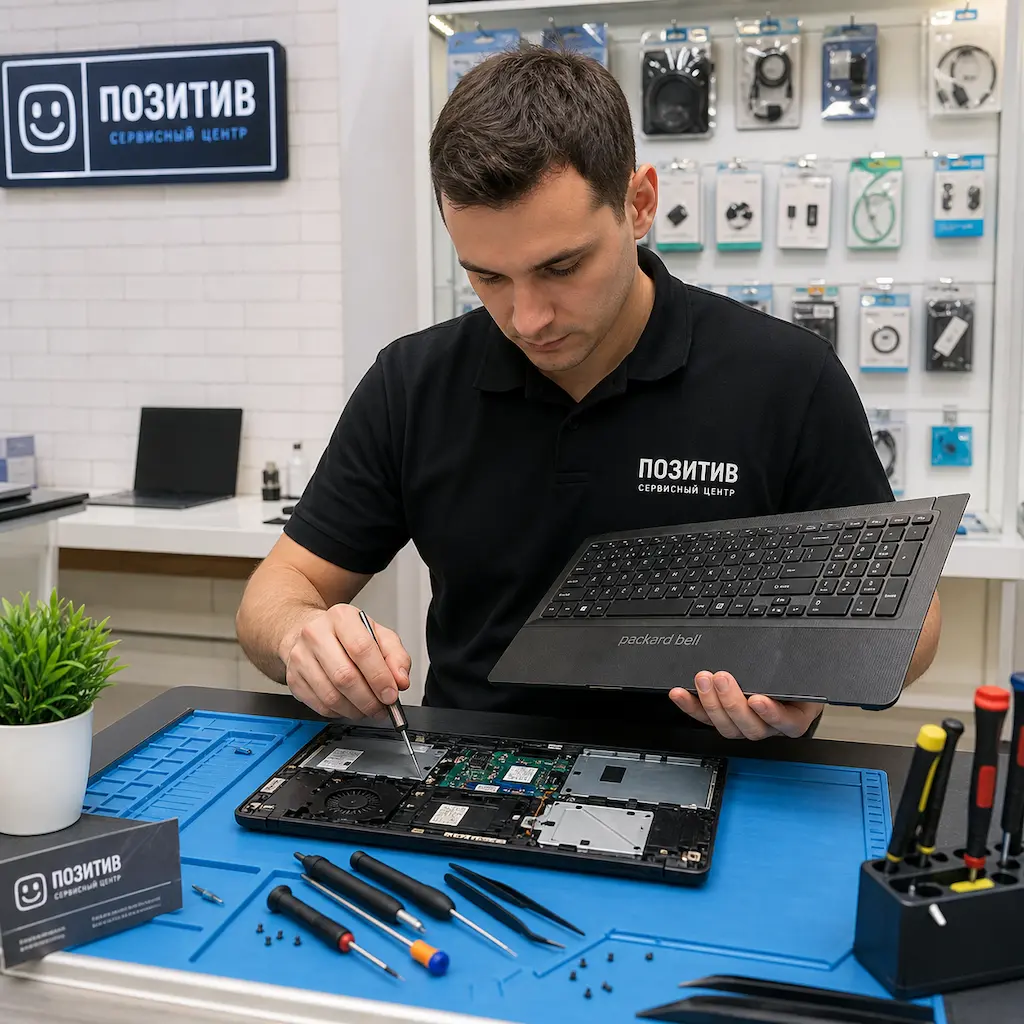 заменить клавиатуру на ноутбуке Packard Bell в Первоуральске