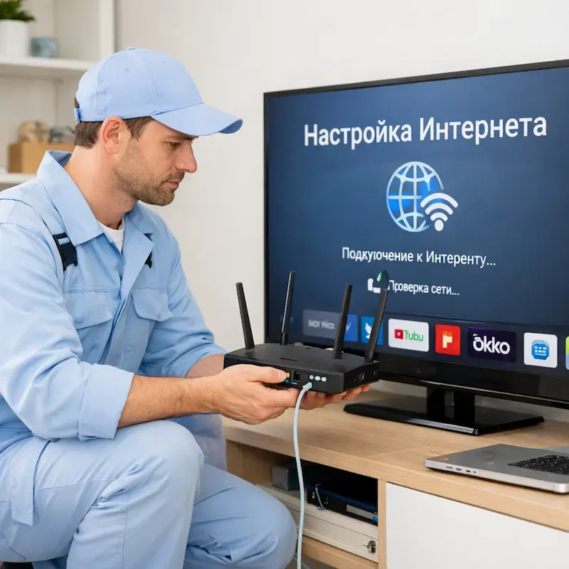 Настройка интернета на телевизоре в Первоуральске