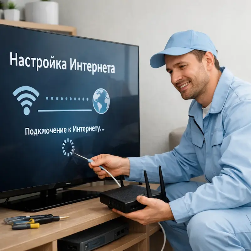 Настройка интернета на ТВ в Первоуральске