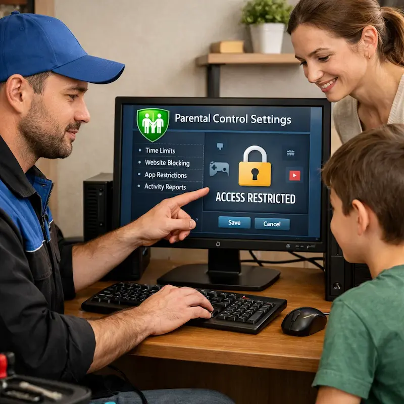 Родительский контроль на компьютере и ноутбуке в Первоуральске