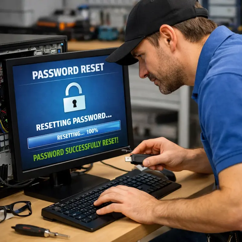 Сброс пароля от компьютера в Первоуральске