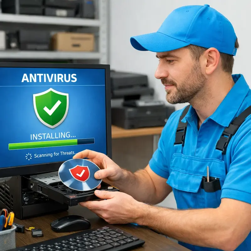 Установка антивируса в Первоуральске на дому