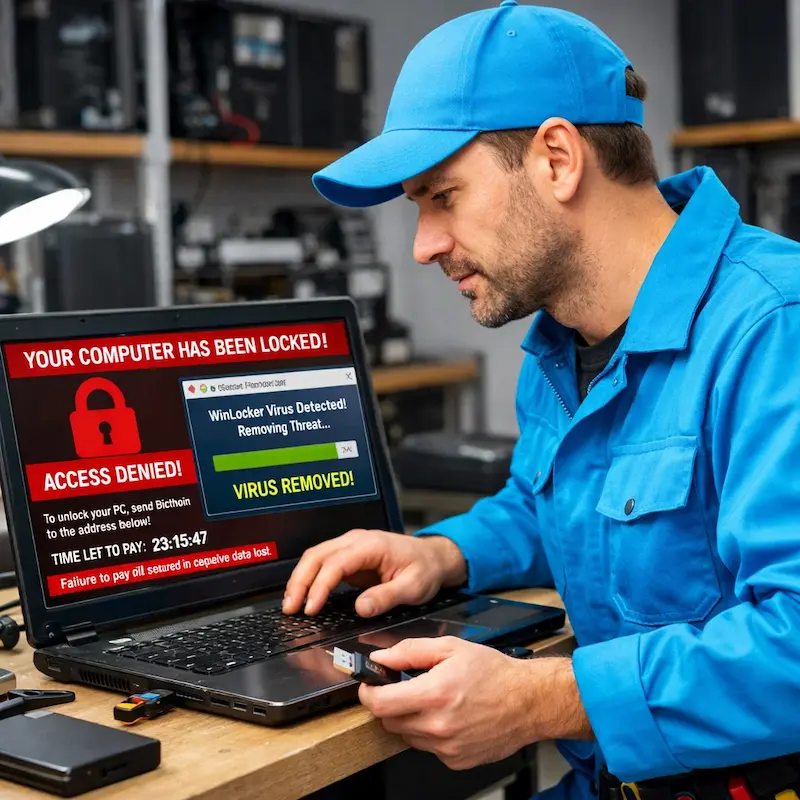 Поможем разблокировать компьютер и ноутбук в Первоуральске